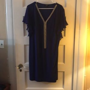 Royal blue dress -worn once to a wedding - size XL